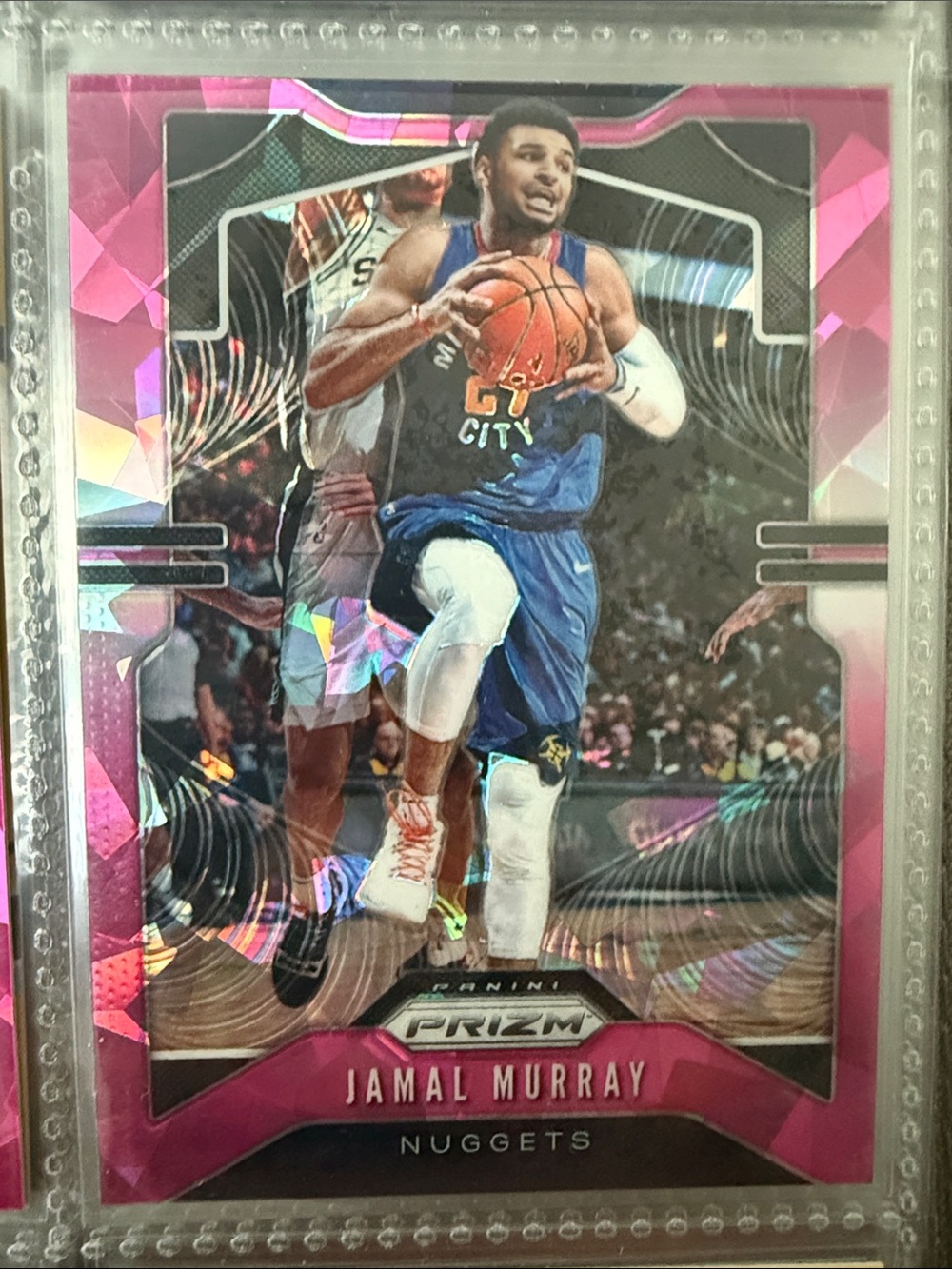 Panini Prizm Jamal Murray Pink Parallel Basketball Card